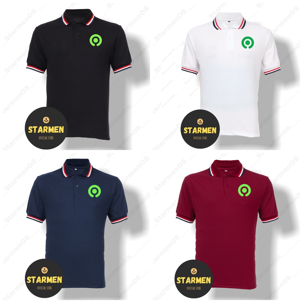 Kaos Polo Shirt Pria Kerah Logo GJK