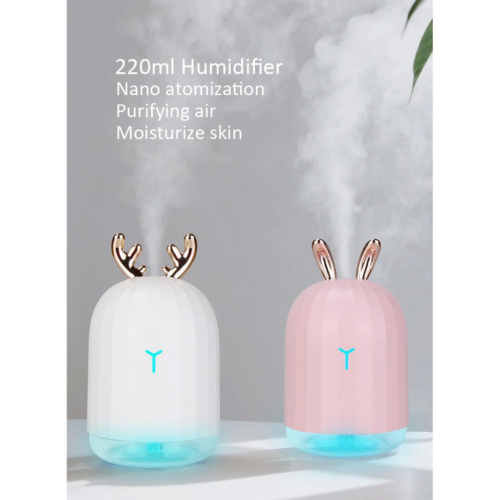 DISCON!! Pelembab Udara Air Humidifier Aromaterapi 3Life Diffuser Aromatherapy Deer Design 220ml