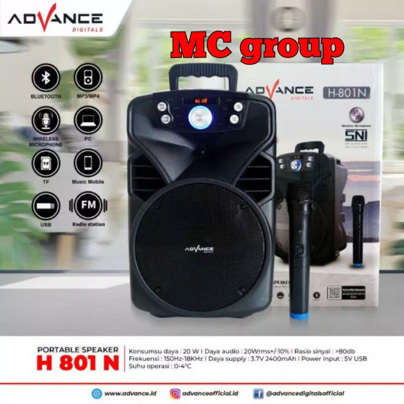 Speaker meeting portable ADVANCE H801N ORIGINAL H 801 N USB BLUETOOTH