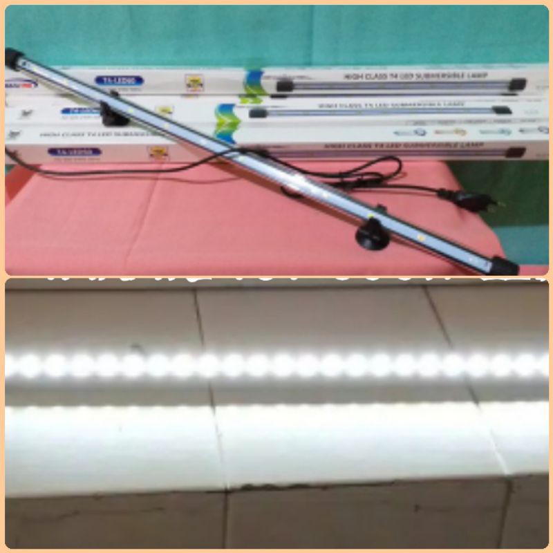 Lampu LED Celup Aquarium Aquascape 60cm Putih
