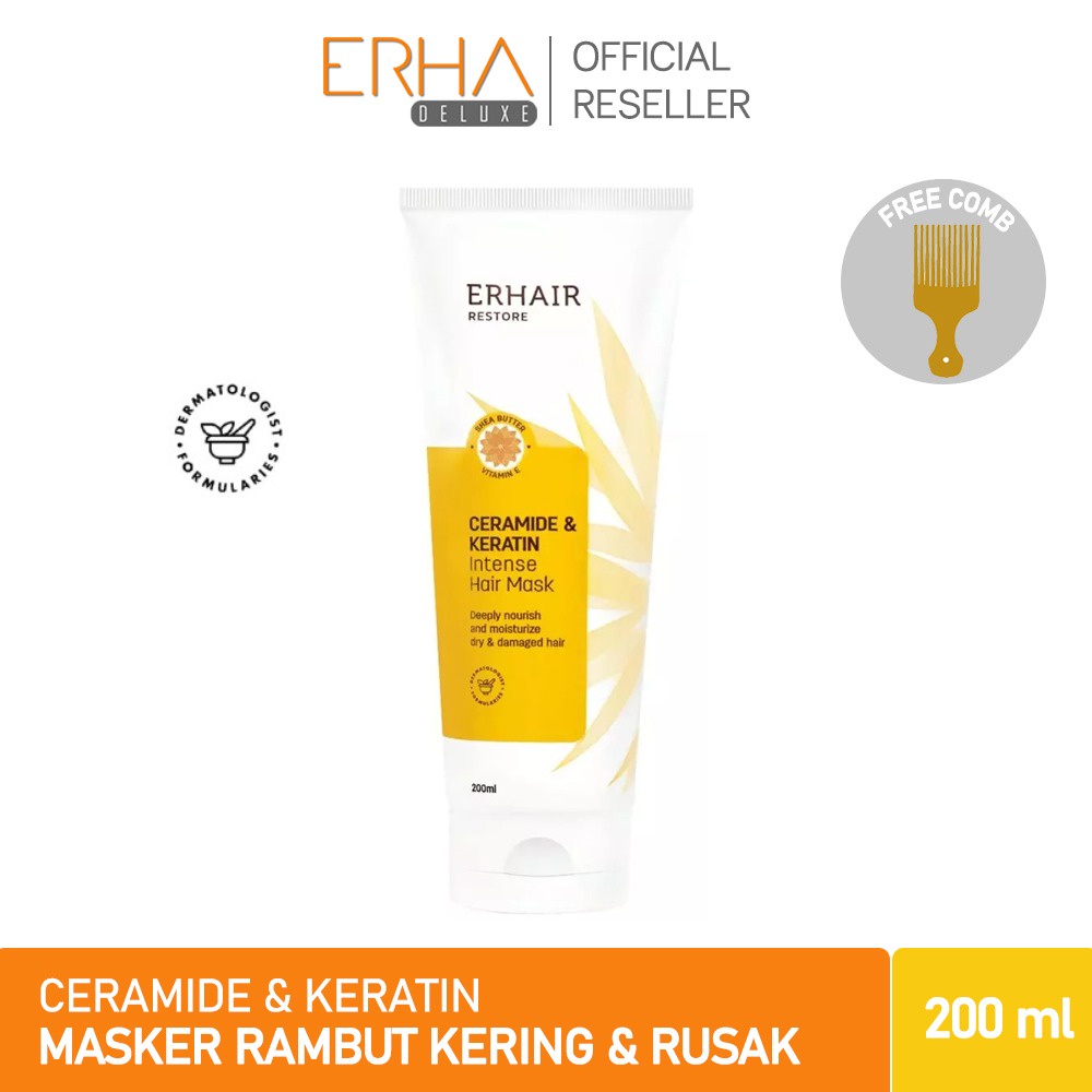 ERHAIR Masker Rambut ERHA Restore Intense Hair Mask 200ml -  Rambut Rusak