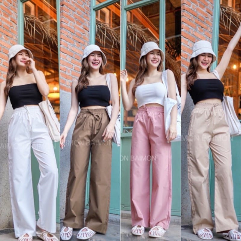 Tq88indonesia Celana Panjang Wanita / Julesa CREPE Pant / Celana Santai Cewek / Celana Panjang Polos