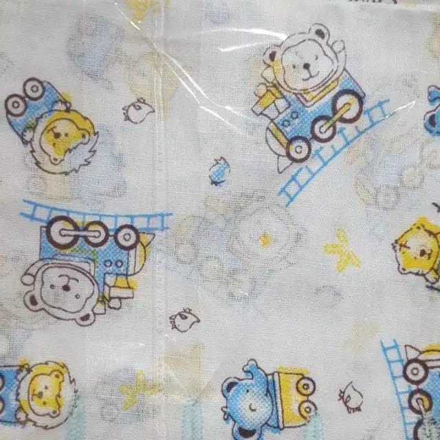 Gurita Ikat Bayi NB 12pc Putih Motif Mahkota Halus