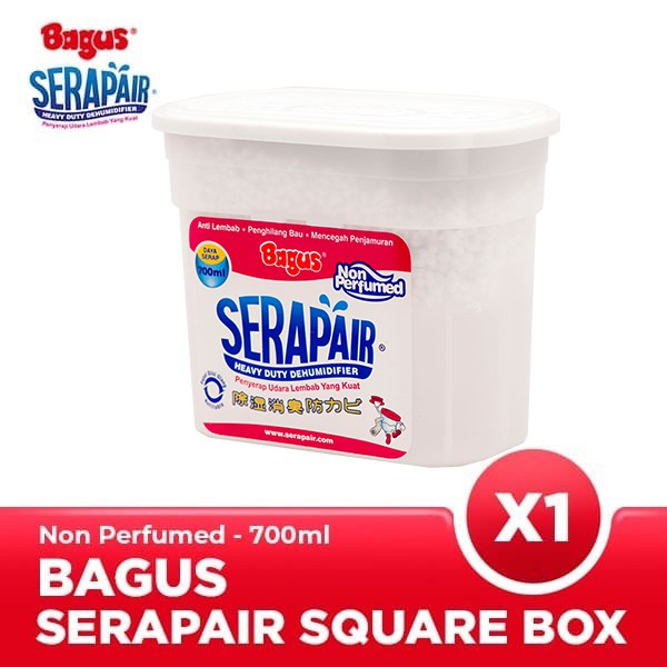 Ktmstore Bagus Serapair Square Box serap air 700 ml Non Perfume Putih W-20402