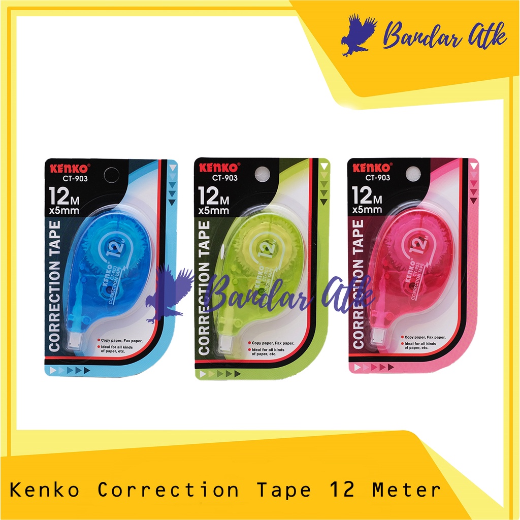 

Tip Ex Correction Tape Kenko CT 903 12M [1 PCS]