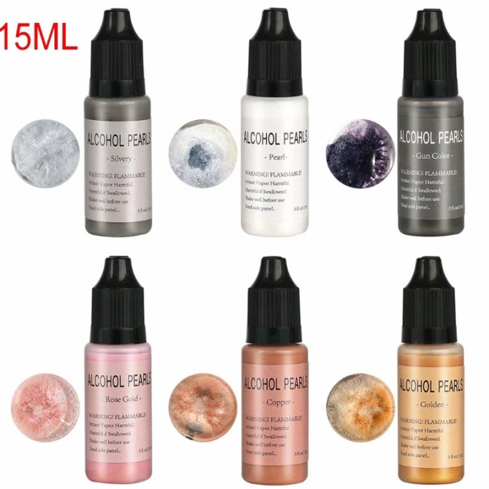 

Produk Terbaru Pewarna Resin Cair Metallic Ink Pearl Alcohol Effect Pigment Dye