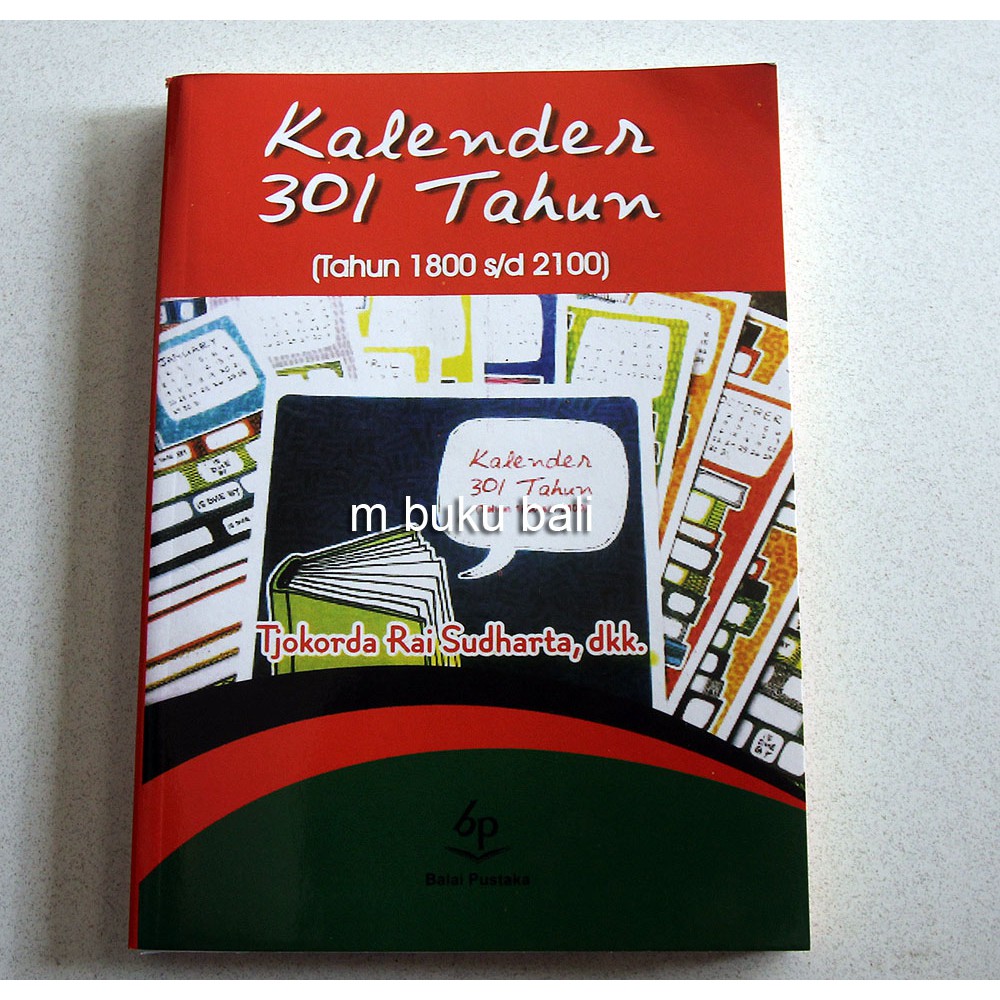 

Buku Kalender 301 Tahun 1800 s/d 2100