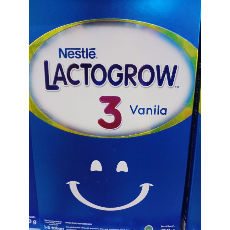 

lactogrow 3 750gr rasa vanila,plain dan madu