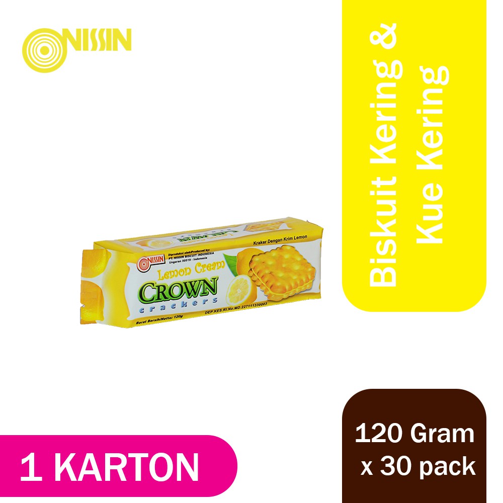 

Nissin Crown Lemon 120 gr 1 Karton