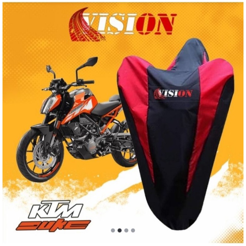 cover motor KTM Duke, sarung motor KTM Duke vision waterproof berkualitas