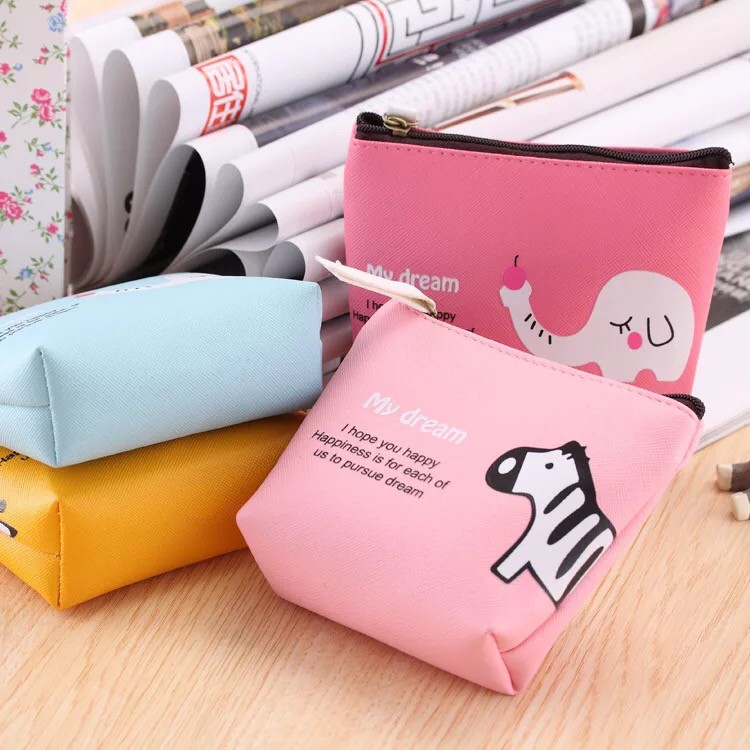 dompet koin / dompet motif animal /korean wallet