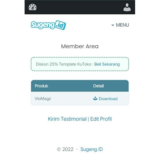 Tema Template Blogger Viomagz Original