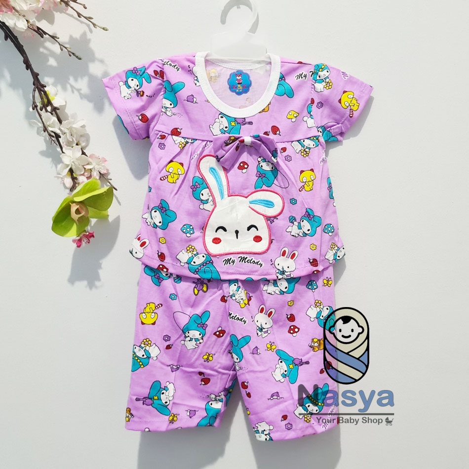 [KK-020] SETELAN BAJU BAYI ANAK PEREMPUAN USIA 3-12 BULAN GAMBAR CARTOON