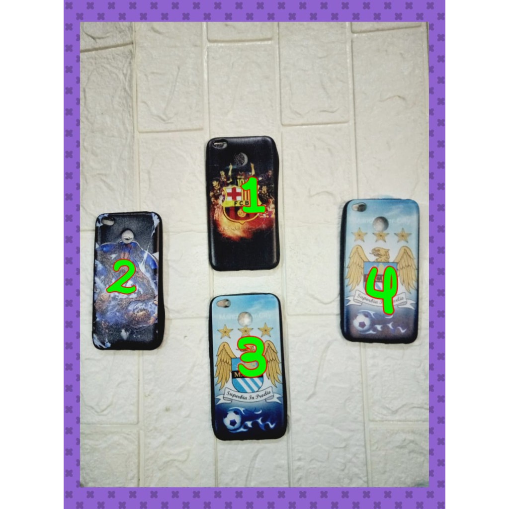 CASE XIOMI REDMI 4X  MOTIF BOLA FCB, Superbia, Robot, Spiderman