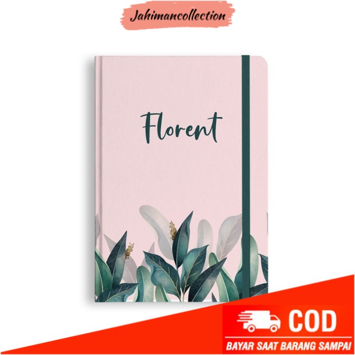 

✨ BISA COD ✨ Bukuqu Basic Notebook #Floral - Custom Notebook - Planner - Journal - Dotted