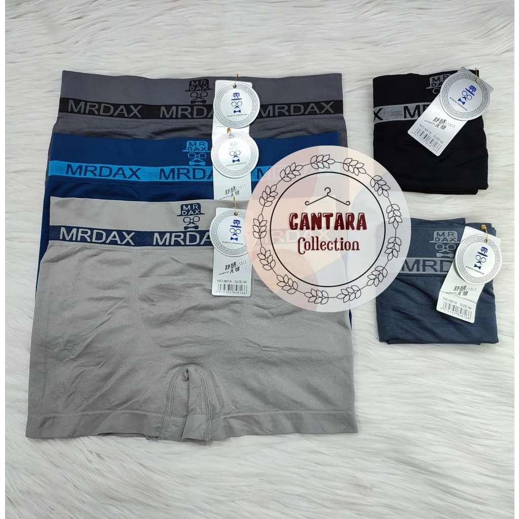 BOXER MR DAX | Celana Dalam BOXER Pria Seamless Rajut / CD Cowok Laki / BOXER LAKI / 029