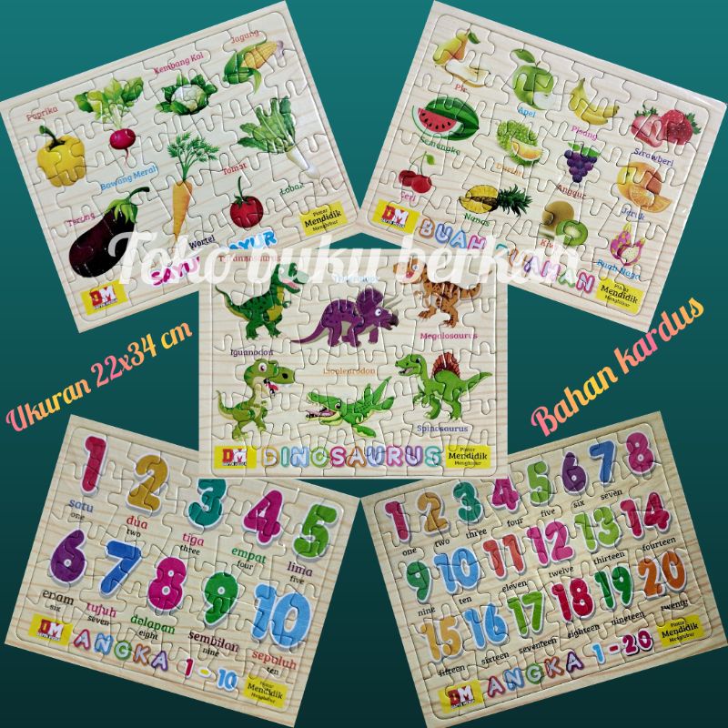 fuzzle anak / edukasi mainan anak (22x33cm)