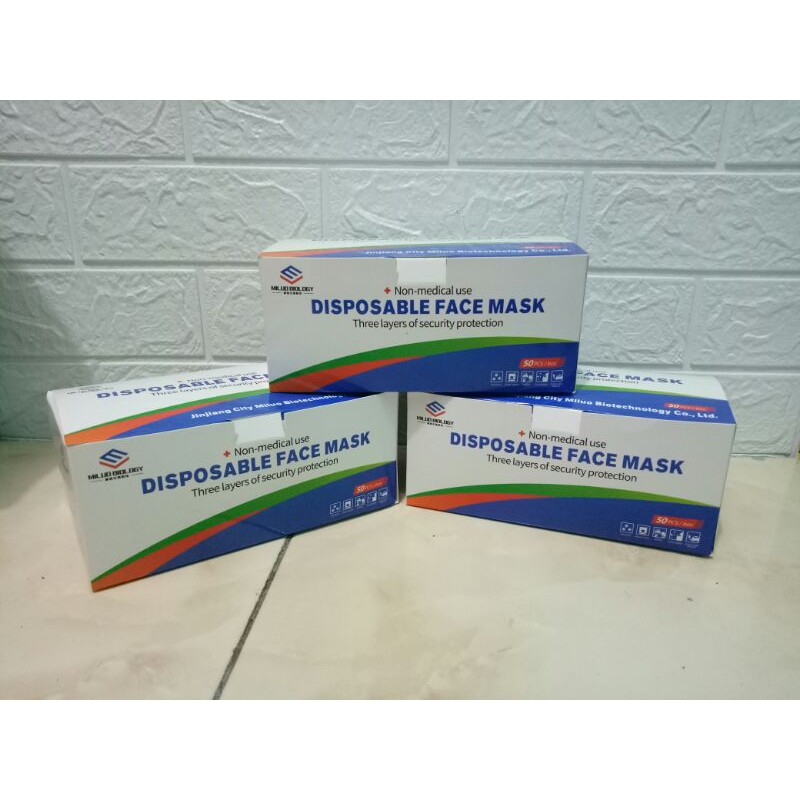 COD masker 3 PLY 1 box isi 50 lembar plus box