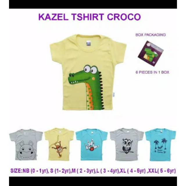 Kazel atasan anak kaos bayi 0-6t