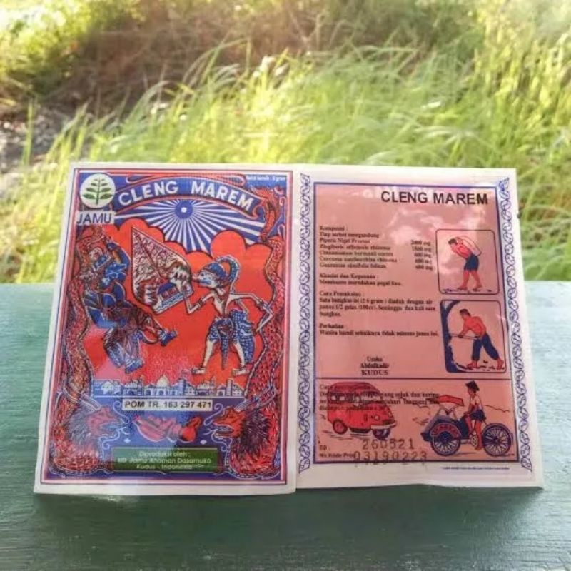 5 Sachet JAMU CLENG MAREM / JAMU CAP BECAK / JAMU CAP WAYANG ASLI ORIGINAL NO 1