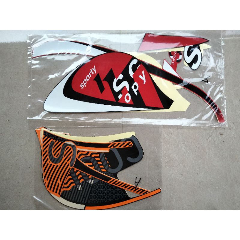 Striping Sepeda Motor Scoopy Tahun 2022(TIPE A)