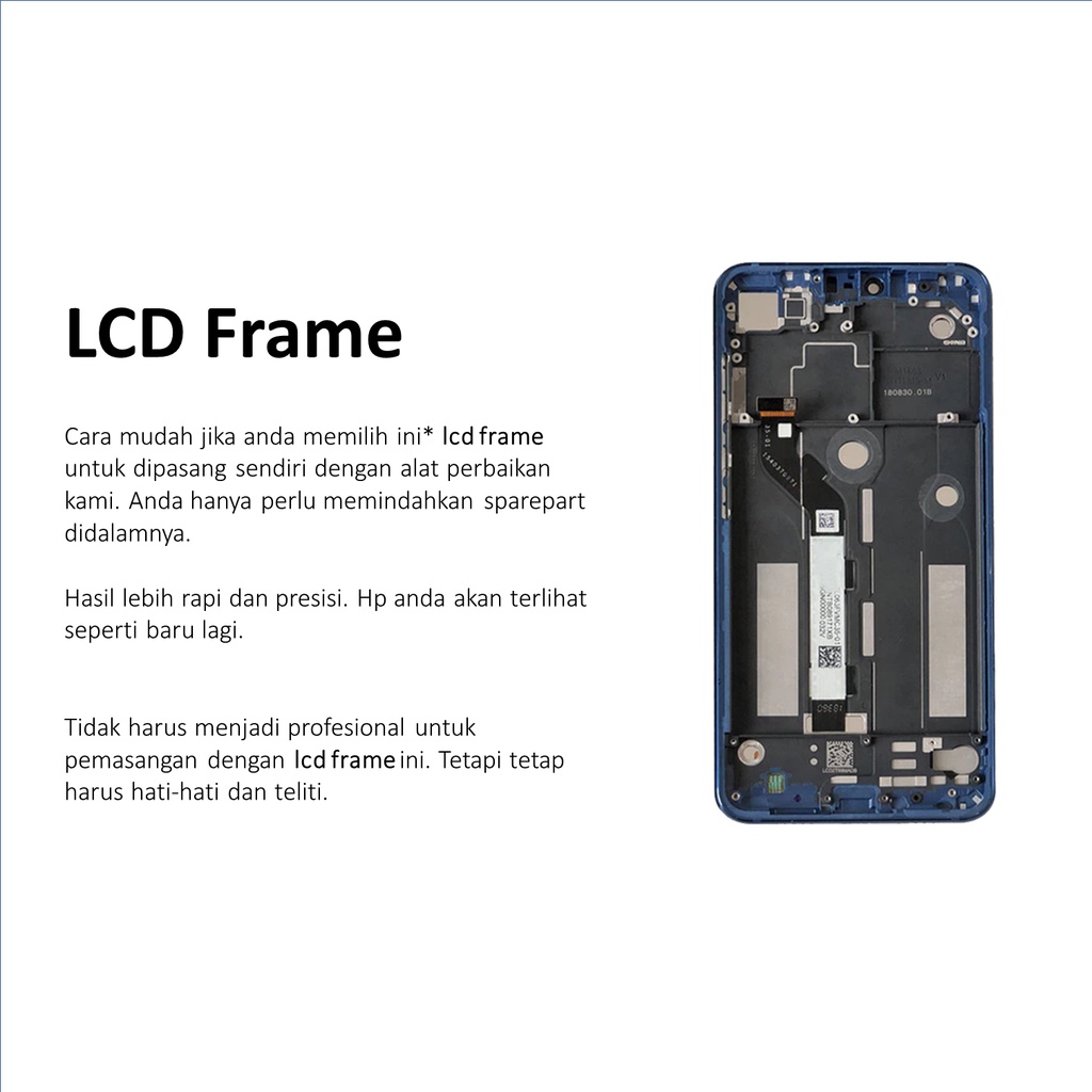 [ CHECK.ID ] LCD + FRAME XIAOMI MI 8 MI8 LITE SERVICE PRODUCT