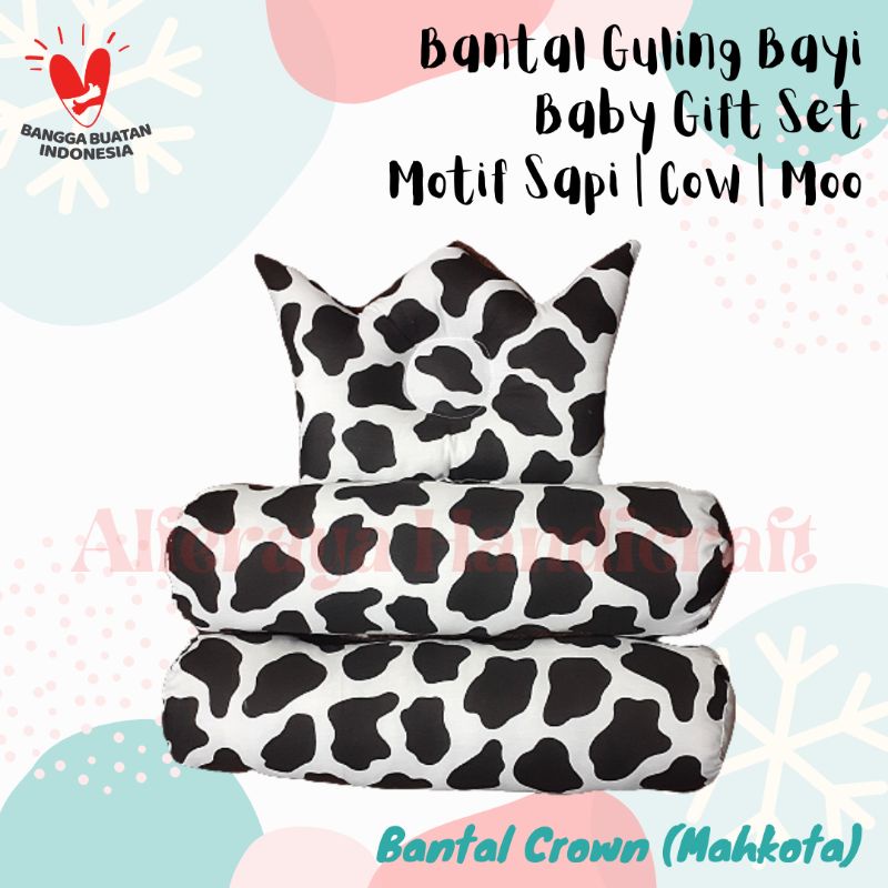 Bantal Guling Bayi / Baby Gift Set Newborn / Kado Bayi-Sapi crown