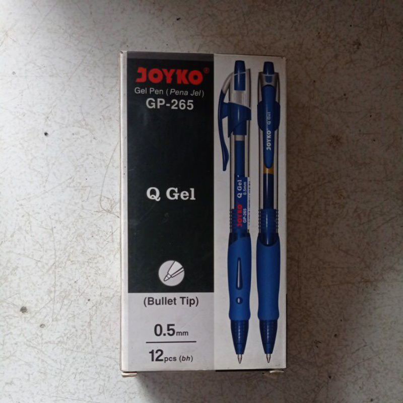 

pulpen gel joyko GP-265 1pack biru isi 12pcs