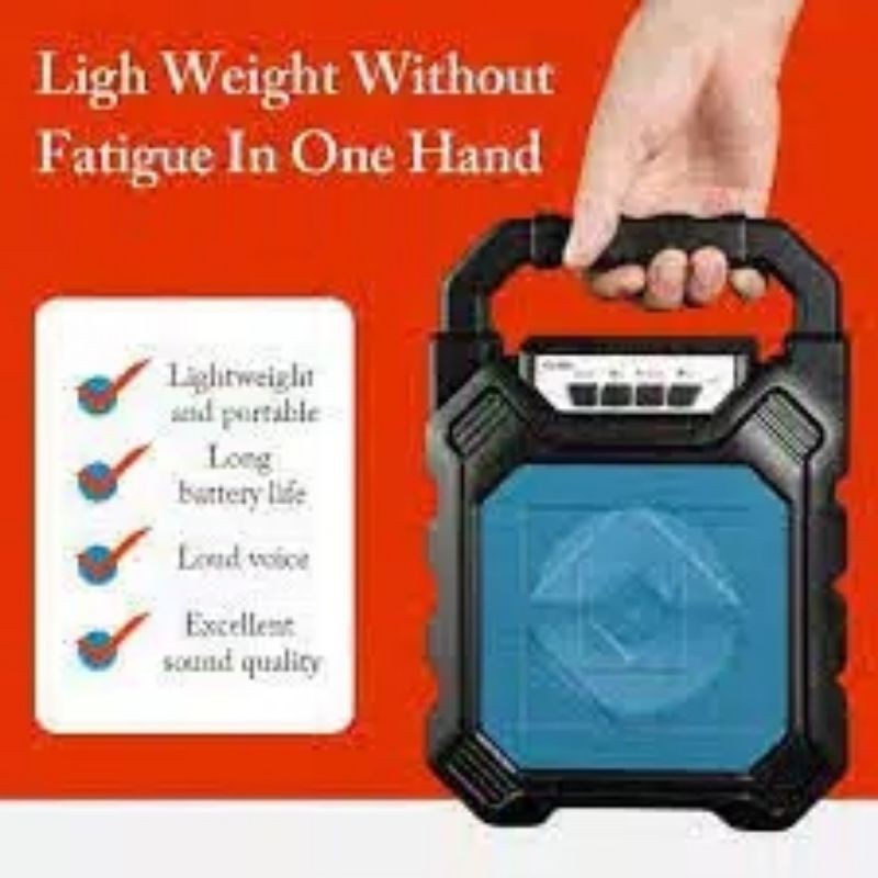 SPEAKER BLUETOOTH PORTABLE + MIC / SPEAKER KARAOKE MANDIRI / SPEAKER MIC 668