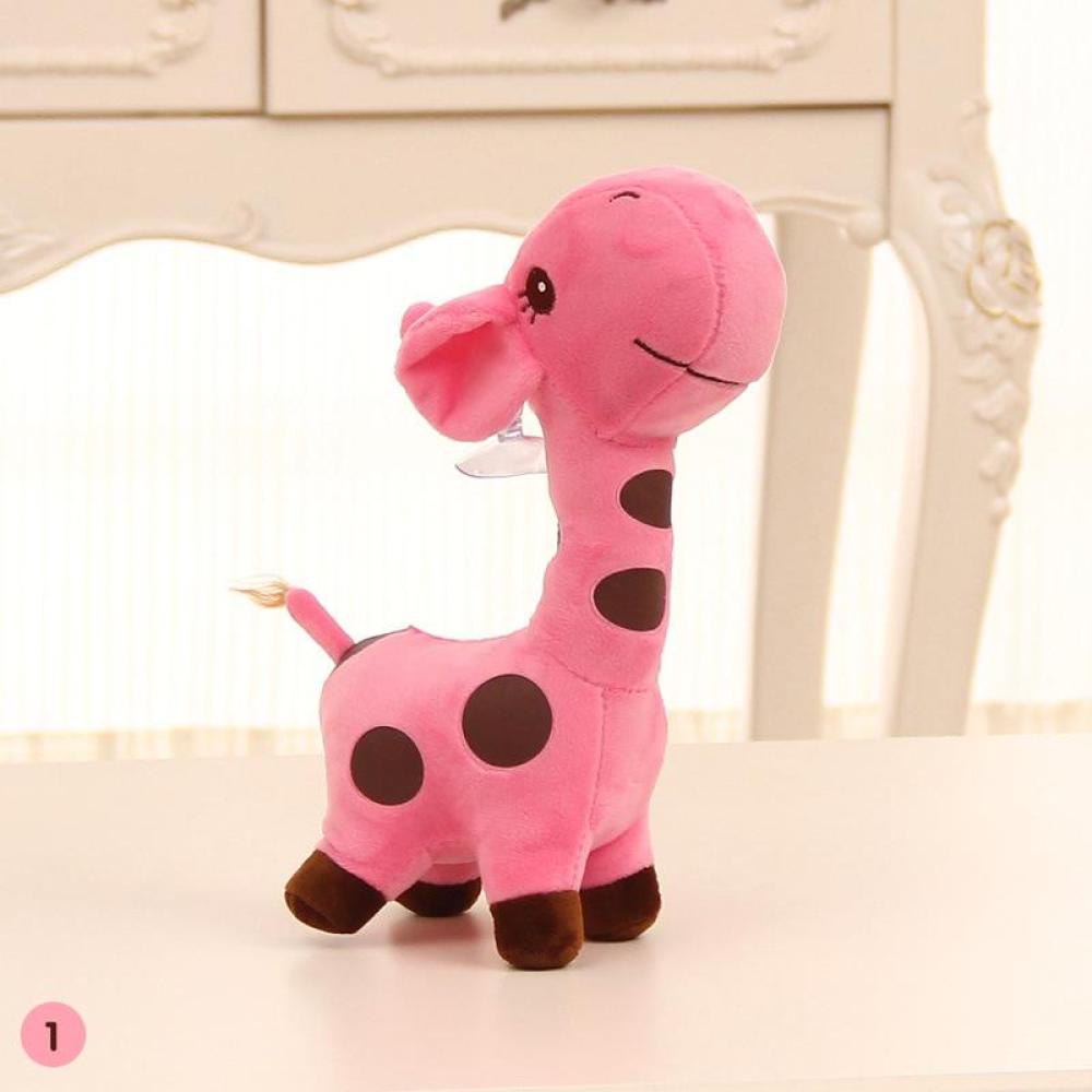 Timekey Mainan Boneka Stuffed Plush Jerapah Lucu Kreatif 18cm Untuk Hadiah D2S2