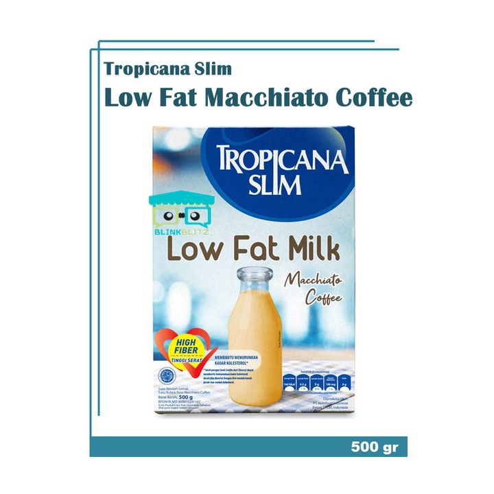 Tropicana Slim Low Fat Machiatto Coffee 500 gr Susu Diet Kopi Macchiato