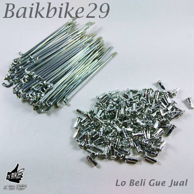 Jari Jari Ukuran Velg 12 Sepeda Anak 32pcs Silver
