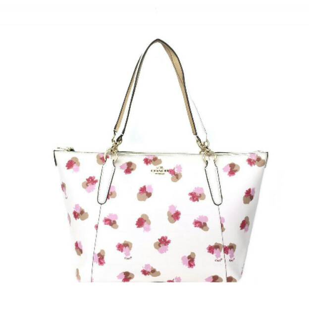 COACH Ava Tote In Halftone Floral totebag bunga tas original authentic