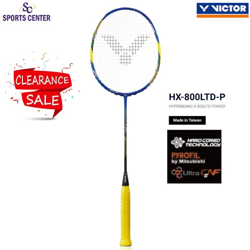 Clear Sale Raket Badminton Victor Hypernano X 800 Ltd Power / HX800LTD-P