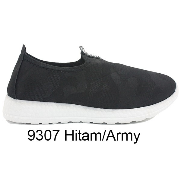 army green slip on shoes