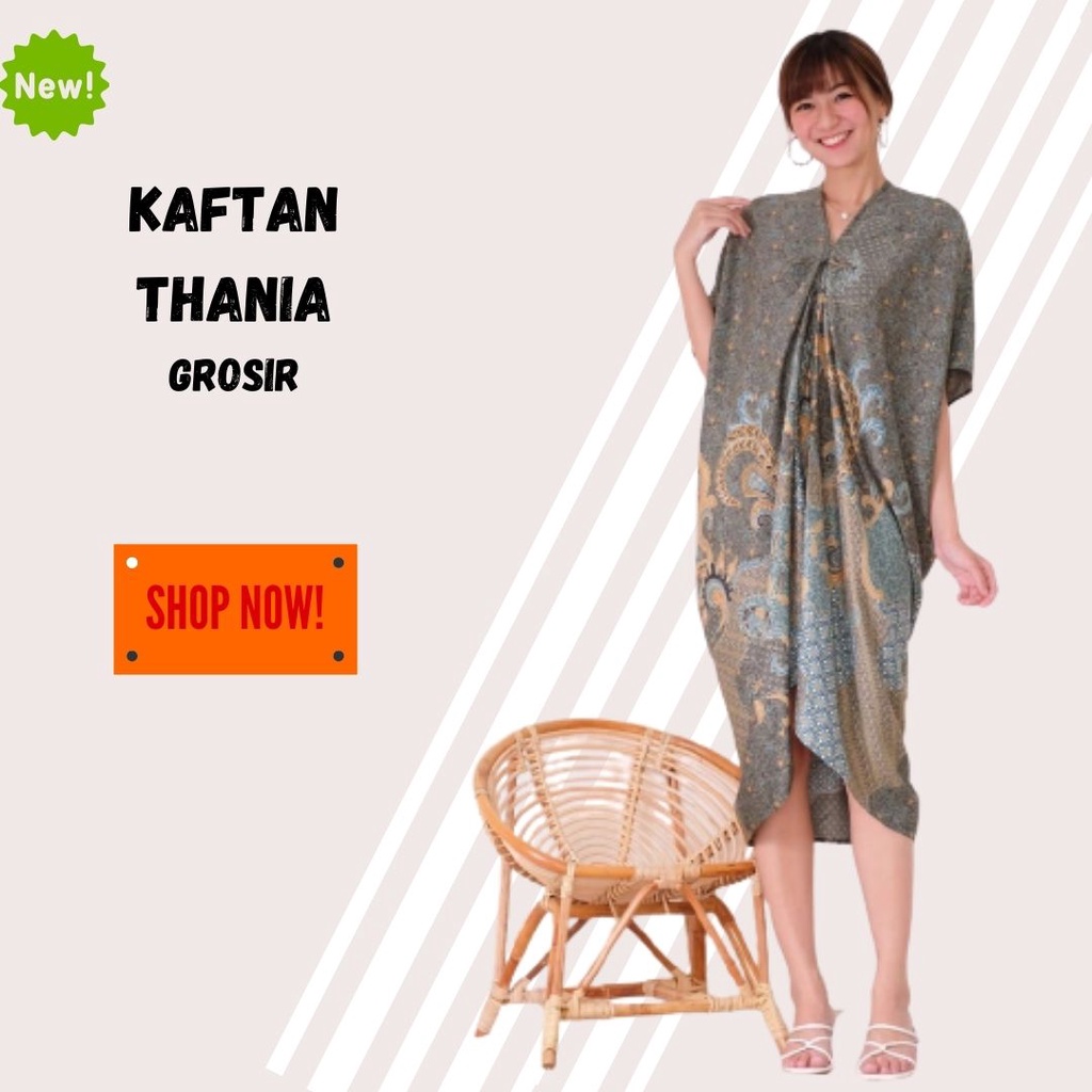 Kebaya Kaftan Batik Pendek Dress Kondangan Wanita Kekinian Dress Satin Model Millenial Terbaru[]R0A0