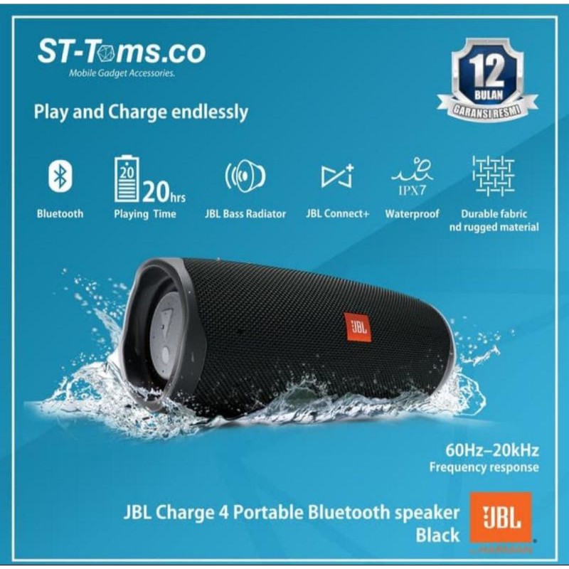 JBL Charge 4 portable bluetooth speaker