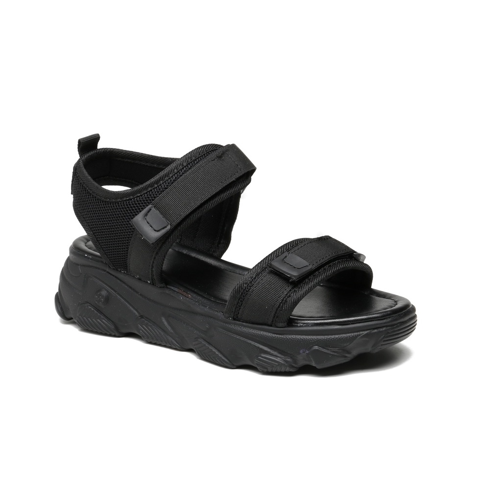 PVN Micha Sandal Wanita Black Cream Lilac 241-Sohee - Black