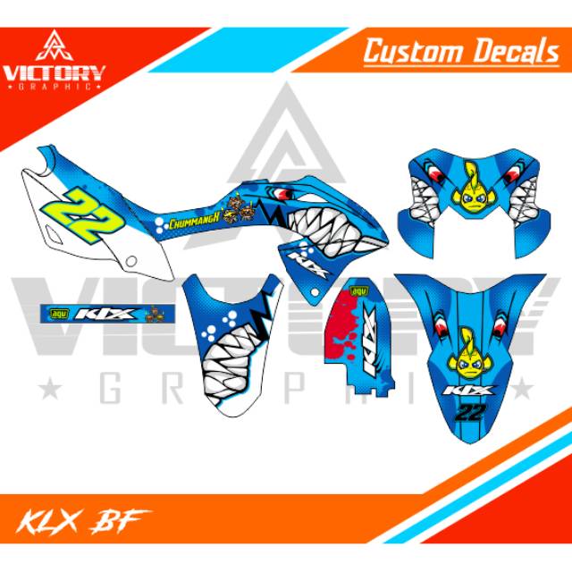 DECAL KLX BF150 SHARK