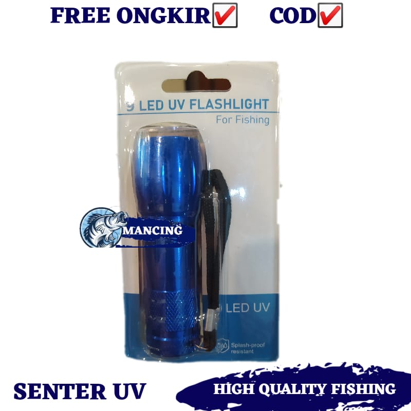 Senter Uv Outdoor Super Terang Tahan Air Import Japan