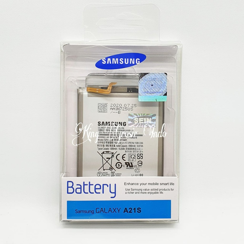 Baterai Samsung Galaxy A21S EB-BA217ABY Original 100% Battery