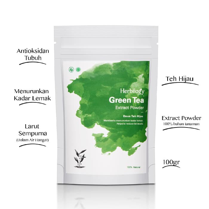 

PROMO HERBILOGY GREEN TEA EXTRACT POWDER - 100 GR TERMURAH