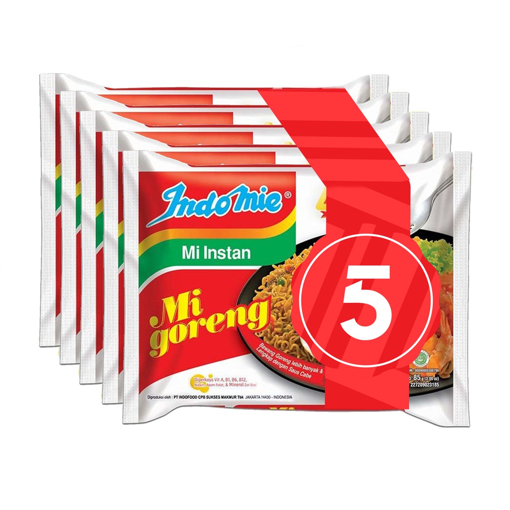 

5 Pcs - Indomie mie goreng special @ 69g