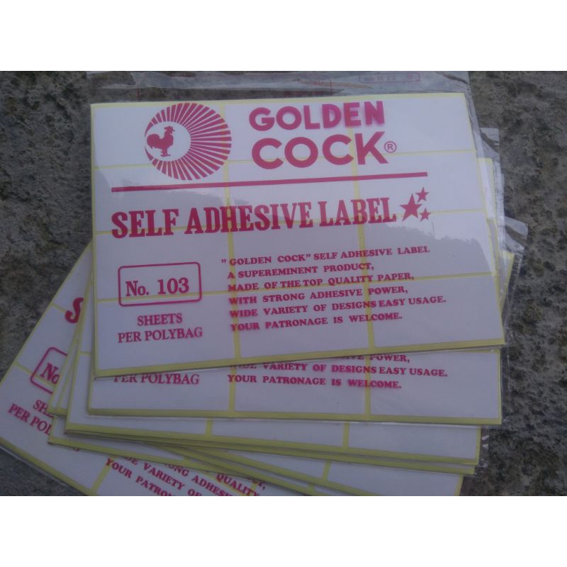 

Label Undangan Label 103 Label Golden Cock