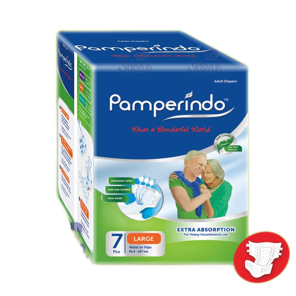 POPOK DEWASA | ADULT DIAPERS PAMPERINDO SIZE  M 8 - L 7 - XL 6 | Pamperindo Daipers Dewasa