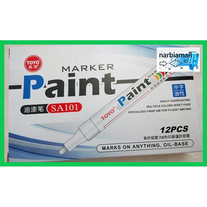 

Y8Ghj6T- Spidol Ban Paint Marker Mobil Motor Toyo Original - Merah Fyinu55-