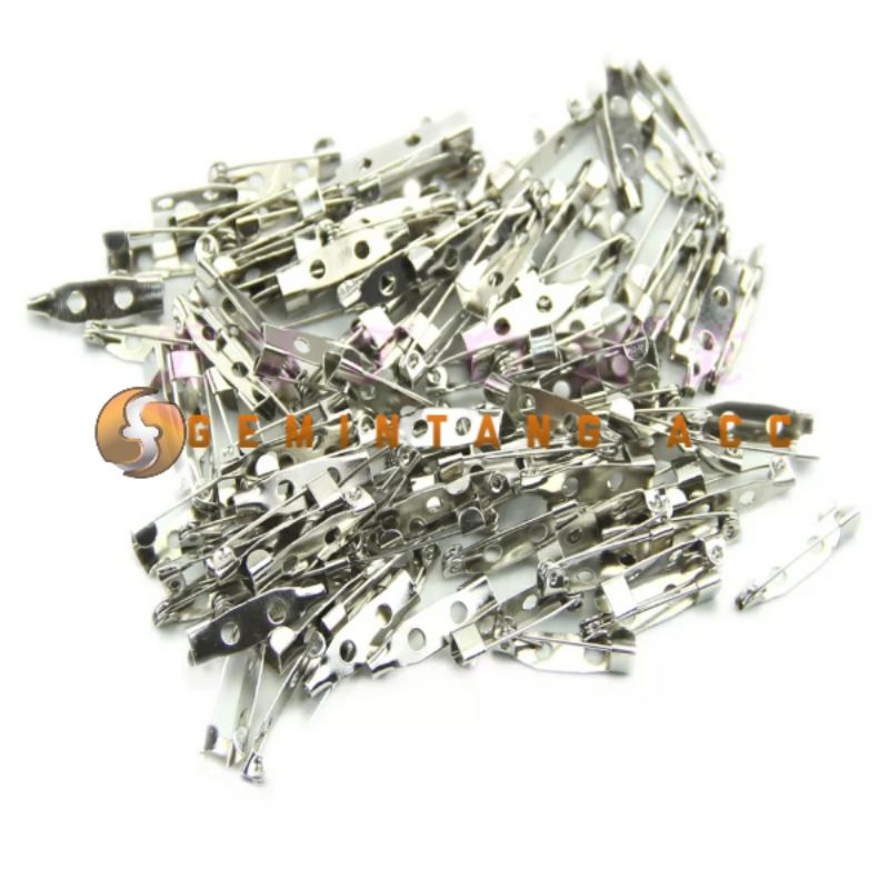 (25 Pcs) Peniti Bros 1.5cm 2.5 cm Peniti Tag Nama Aksesoris Kerajinan DIY