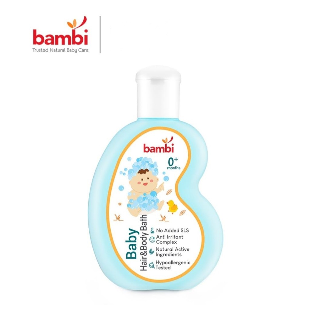 Bambi Hair &amp; Body Bath 100ml - Sabun Bayi