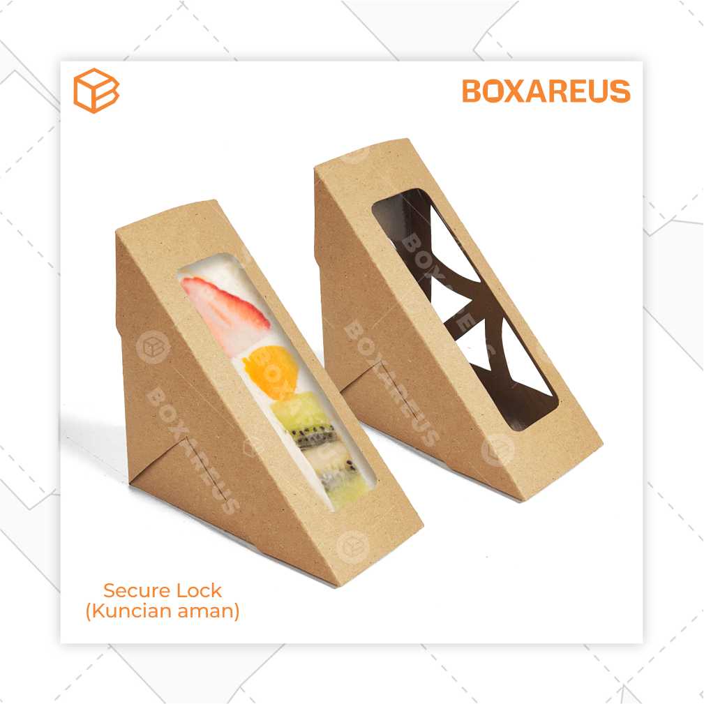 Sandwich Box Sando Packaging Toast Box Roti Bread | FP Sando