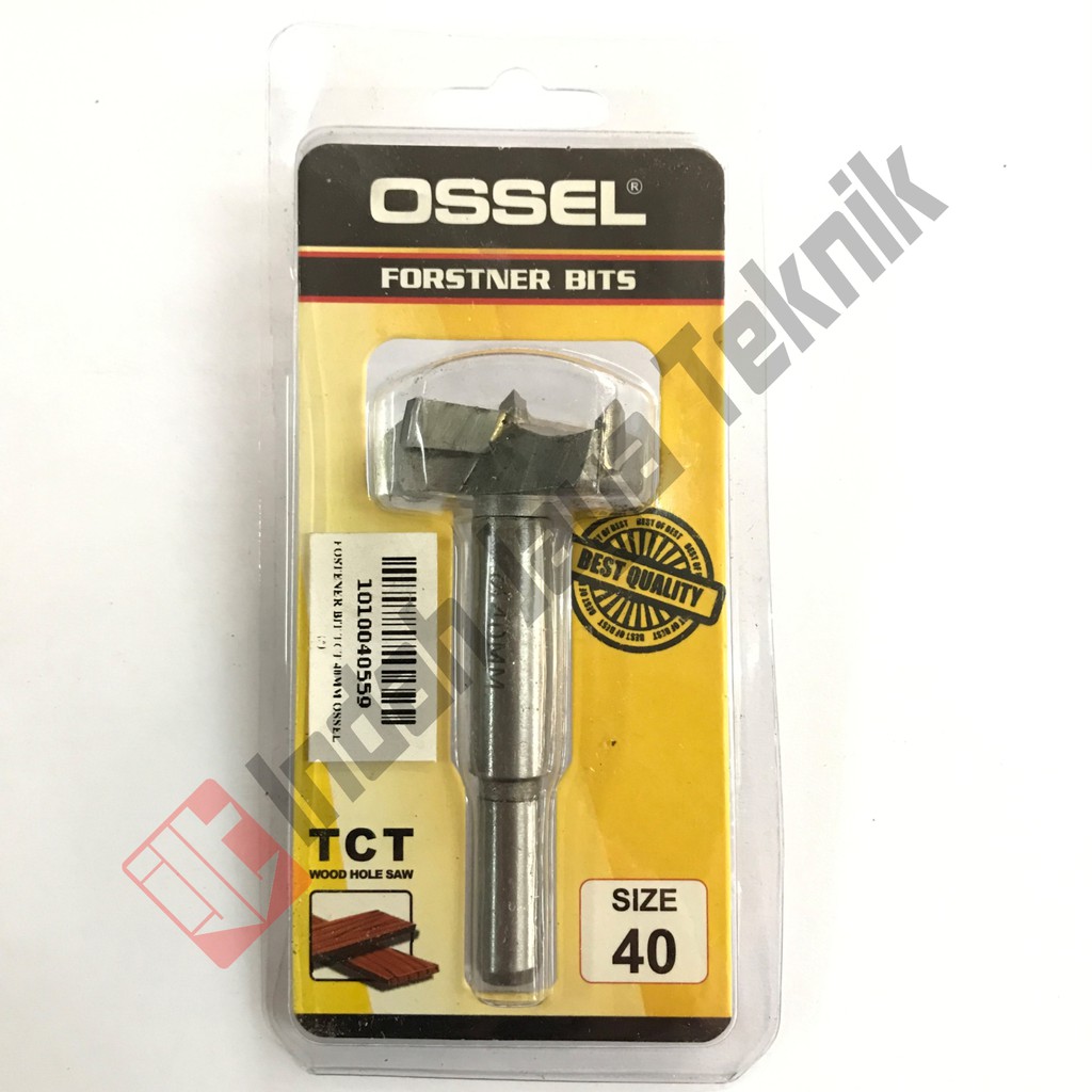 Mata Bor Kayu Engsel Sendok 40 mm OSSEL - Forstner Bit TCT Lubang